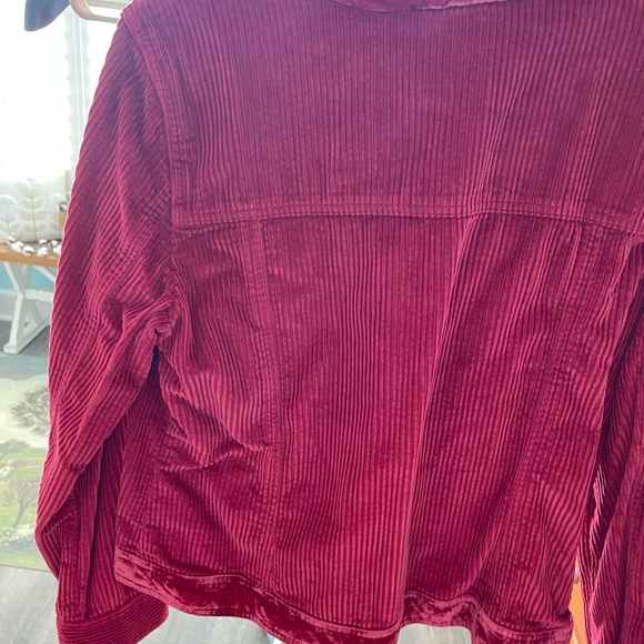 J. Jill Rich Red Corduroy Fabric - Picture 2 of 9